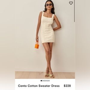 Reformation Cento Cotton Sweater Dress NWT